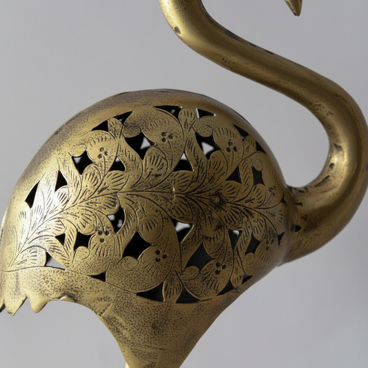 Close-up detail of filigree patterns