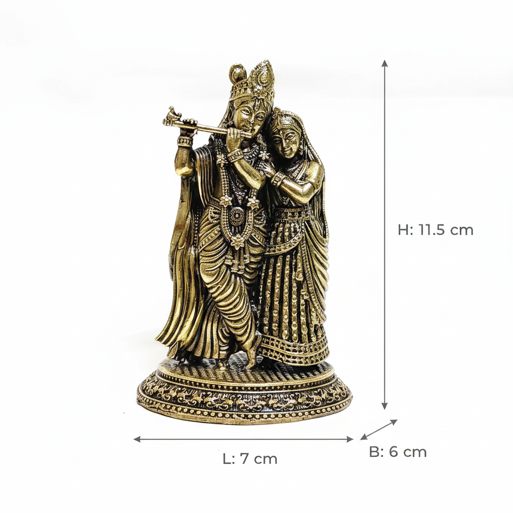 Radha Krishna — Dimension Infographic