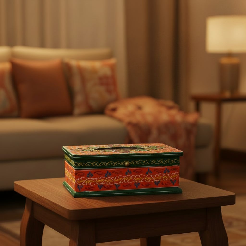 Wooden Tissue Box