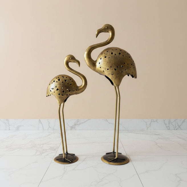 Flamingo Sculpture Set