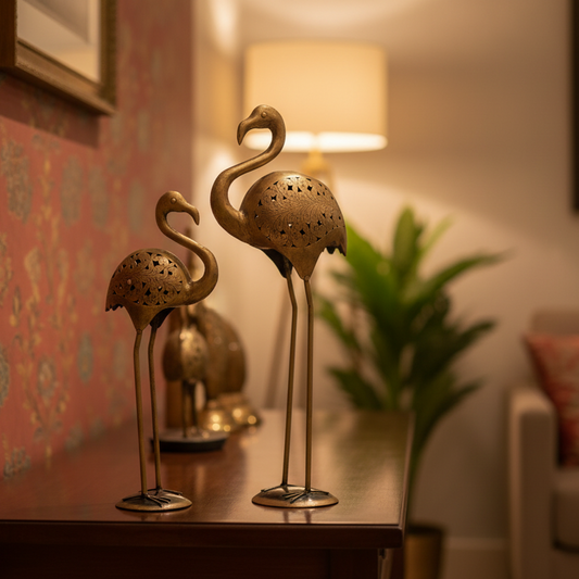 Flamingo Sculpture Set - Lifestyle Shot