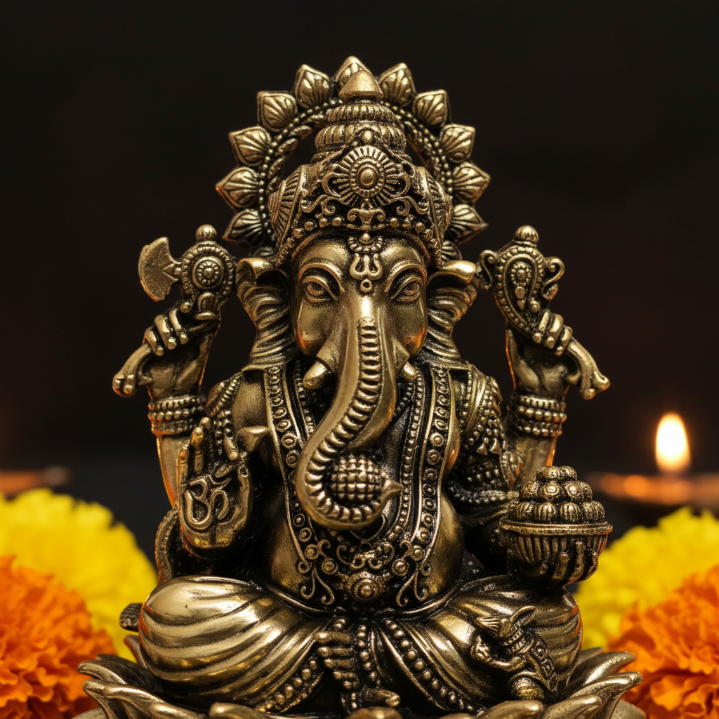Ganesha Close-Up — Festive Diwali