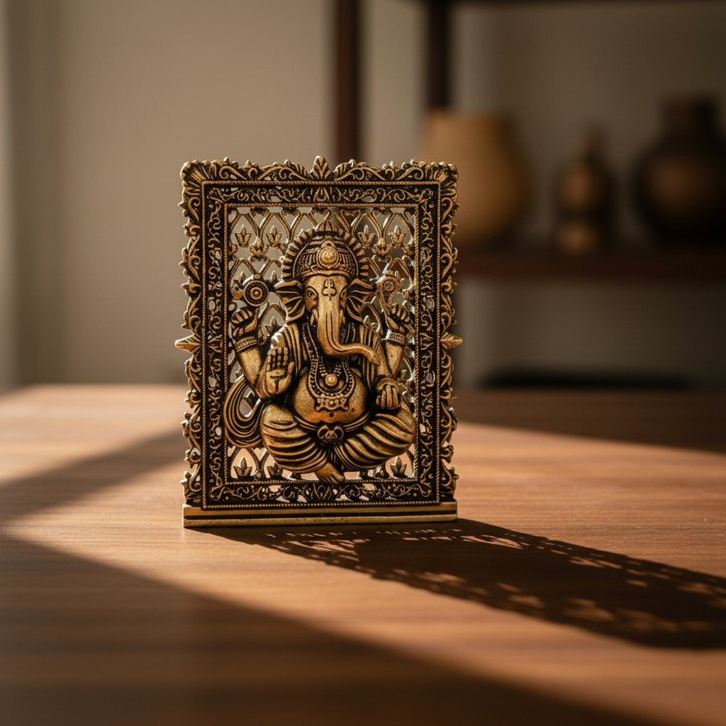 Ganesha Jali Frame – Bright Lifestyle Shot