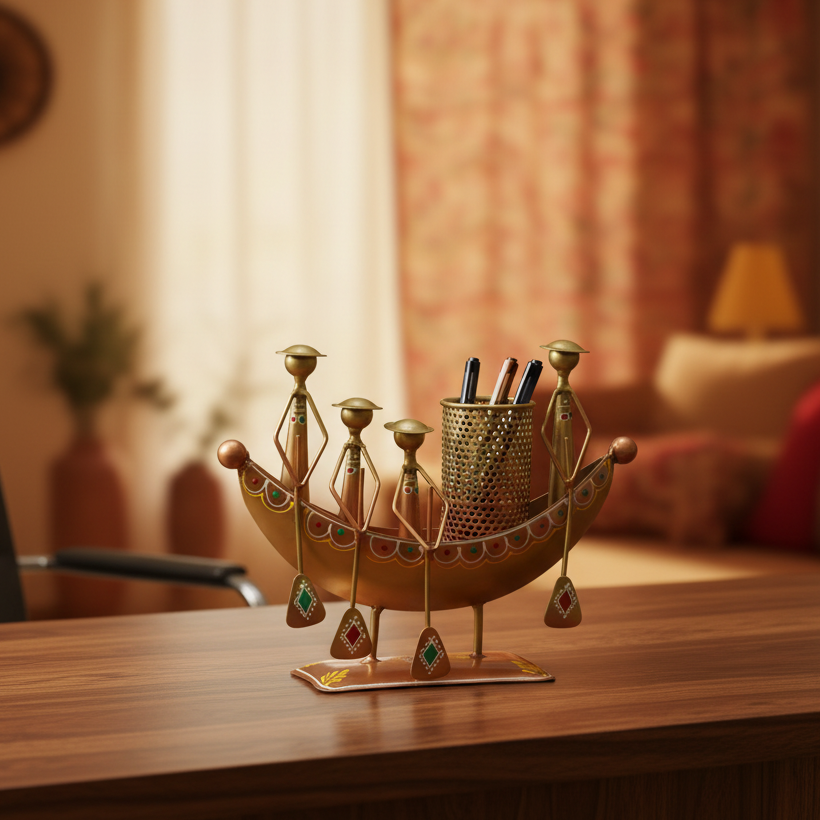 Office Desk - Tribal Musician Pen Stand