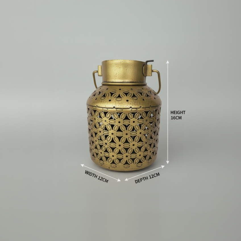 Tea-light holder with measurement lines
